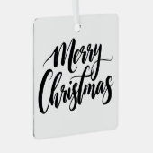 Merry Christmas Text Ornament (Vorderseite Rechts)