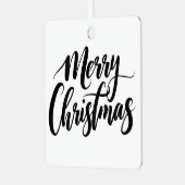 Merry Christmas Text Ornament (Vorderseite links)