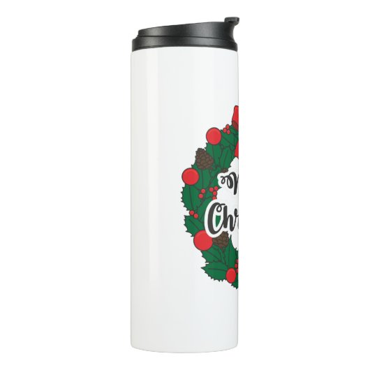 Merry Christmas Thermosbecher (Nach links gedreht)