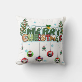 Merry Christmas Throw Pillow Kissen