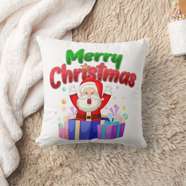 MERRY CHRISTMAS THROW PILLOW KISSEN (Decke)