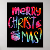 Merry Christmas Tie-dye Xmas Holiday Men Women Kid Poster (Vorne)