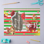 Merry Christmas Tissue Santa Elf Seidenpapier (Basteln)