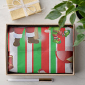 Merry Christmas Tissue Santa Elf Seidenpapier (Geschenk)