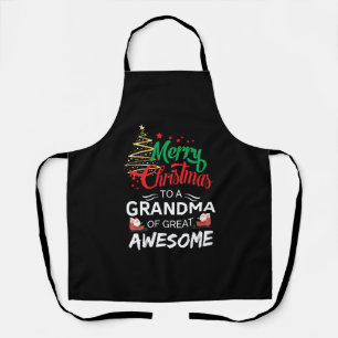 Merry Christmas to a Grandma of Great Awesome Schürze