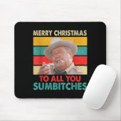 Merry Christmas To All You Sumes Ugly Sweater Styl Mousepad (Mit Mouse)