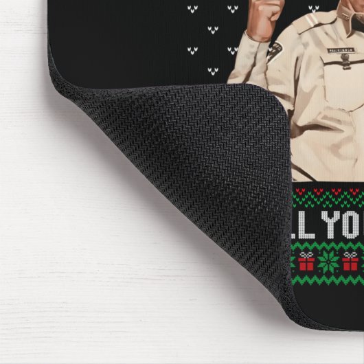 Merry Christmas To All You Sumes Ugly Sweater Vint Mousepad (Ecke)