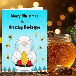 Merry Christmas to an Amazing Beekeeper Karte