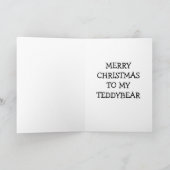 MERRY CHRISTMAS TO "MEIN TEDYBAR" FEIERTAGSKARTE (Innenseite)