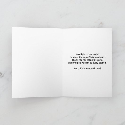 Merry Christmas to my Favorite Firefighter Karte (Innenseite)