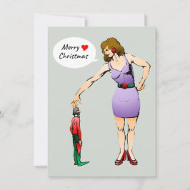 Merry Christmas to the little elf Feiertagskarte