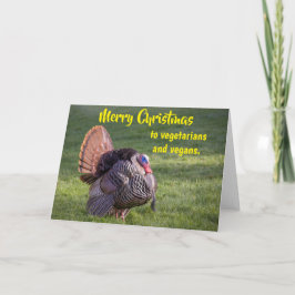 Merry Christmas to vegetarians and vegans. Karte