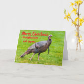 Merry Christmas to vegetarians and vegans. Karte (Gelbe Blume)