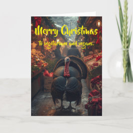 Merry Christmas to vegetarians and vegans. Karte