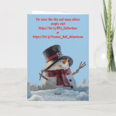 Merry Christmas to vegetarians and vegans. Karte (Rückseite)