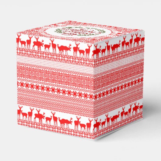 MERRY CHRISTMAS Traditionelle personalisierte Gefä Geschenkschachtel (Rückseite)