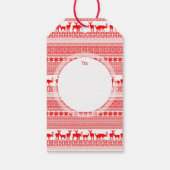 MERRY CHRISTMAS Traditionelle personalisierte Gesc Geschenkanhänger (Rückseite)