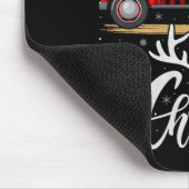 Merry Christmas Tree Buffalo Plaid Truck Family Gr Mousepad (Ecke)