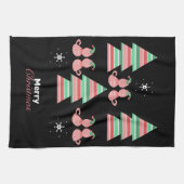 Merry Christmas Tree Cat Pattern Geschirrtuch (Horizontal)