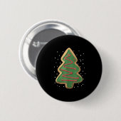 Merry Christmas Tree Christmas  Button (Vorne & Hinten)