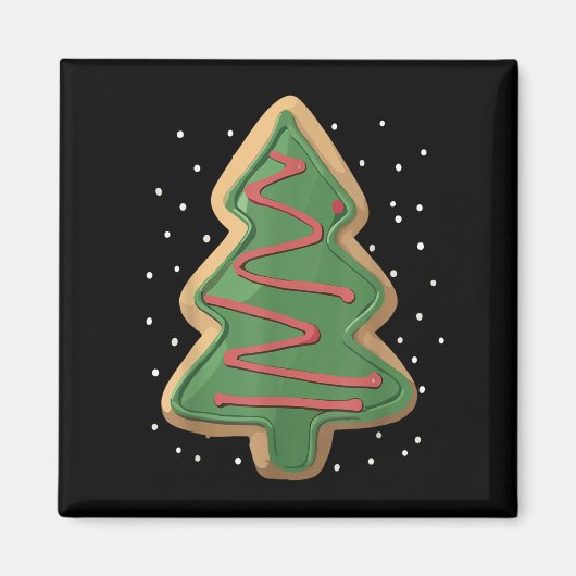 Merry Christmas Tree Christmas Magnet (Vorne)