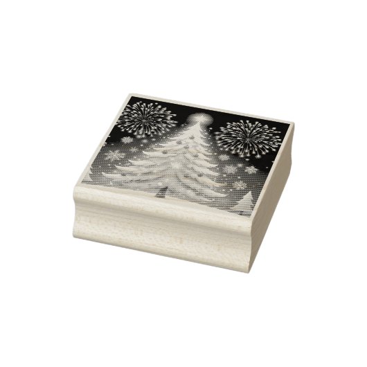 Merry Christmas Tree Coffee Mug – Winter Festival Gummistempel (Stempel)