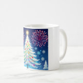 Merry Christmas Tree Coffee Mug – Winter Festival Kaffeetasse (VorderseiteRechts)