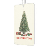 Merry Christmas. Tree (design 1) with gifts Autolufterfrischer (Links)
