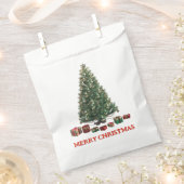 Merry Christmas. Tree (design 1) with gifts Geschenktütchen (Ausgeschnitten)