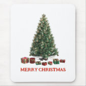 Merry Christmas. Tree (design 1) with gifts Mousepad (Vorne)