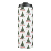 Merry Christmas. Tree (design 1) with gifts Thermosbecher (Vorderseite)