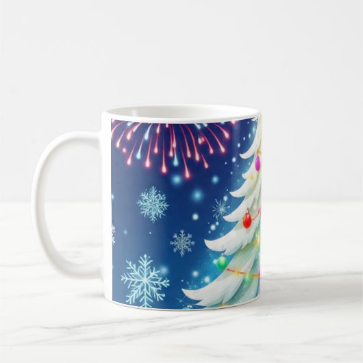 Merry Christmas Tree Festive Wall Art – Seasonal D Kaffeetasse (Links)