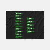 Merry Christmas Tree Font Girls And Boys Fleecedecke (Vorderseite (Horizontal))