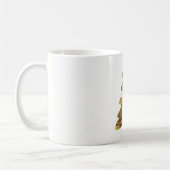 Merry Christmas Tree Gold Look Elegant Kaffeetasse (Links)