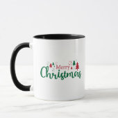 Merry Christmas Tree Holiday Mug, 11 oz Tasse (Links)