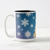 Merry Christmas Tree Holiday Mug – Festive Coffee  Zweifarbige Tasse (Links)