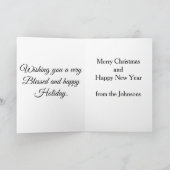 Merry Christmas Tree Karte (Innenseite)