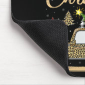 Merry Christmas Tree Leopard Truck Xmas Family Paj Mousepad (Ecke)