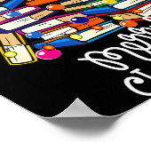 Merry Christmas Tree Love Reading Books Librarian Poster (Ecke)