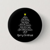 Merry Christmas Tree Matching Family Santa Xmas Ho Button (Vorderseite)