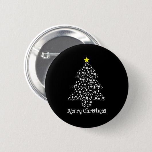 Merry Christmas Tree Matching Family Santa Xmas Ho Button (Vorne & Hinten)