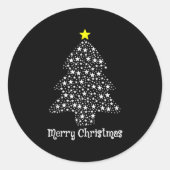 Merry Christmas Tree Matching Family Santa Xmas Ho Runder Aufkleber (Vorderseite)