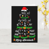 Merry Christmas Tree Math Teacher Xmas Tee Merry C Karte (Gelbe Blume)