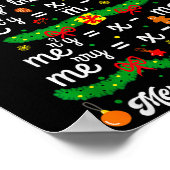 Merry Christmas Tree Math Teacher Xmas Tee Merry C Poster (Ecke)