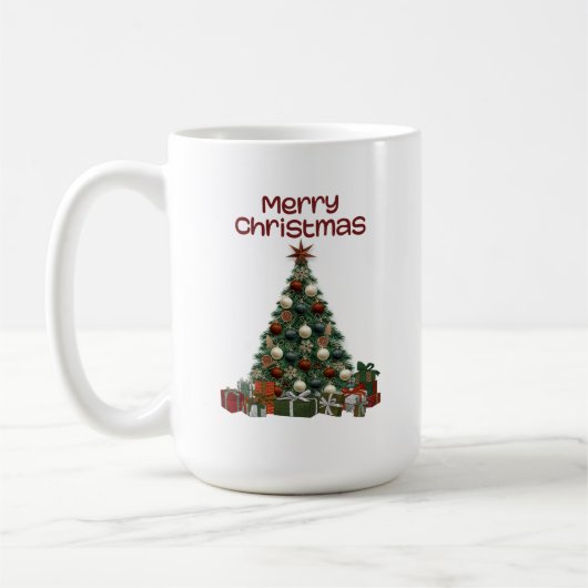 Merry Christmas Tree Mug Kaffeetasse (Links)