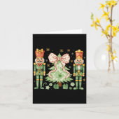 Merry Christmas Tree Nutcracker Ballet Dance Women Karte (Gelbe Blume)