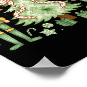 Merry Christmas Tree Nutcracker Ballet Dance Women Poster (Ecke)