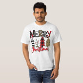 Merry Christmas Tree Patchwork T-Shirt (Vorne ganz)