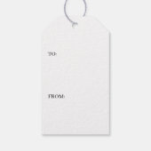 Merry Christmas Tree Red & Green Tartan To From Geschenkanhänger (Rückseite)