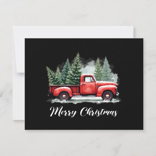 Merry christmas tree red Truck (Vorderseite)